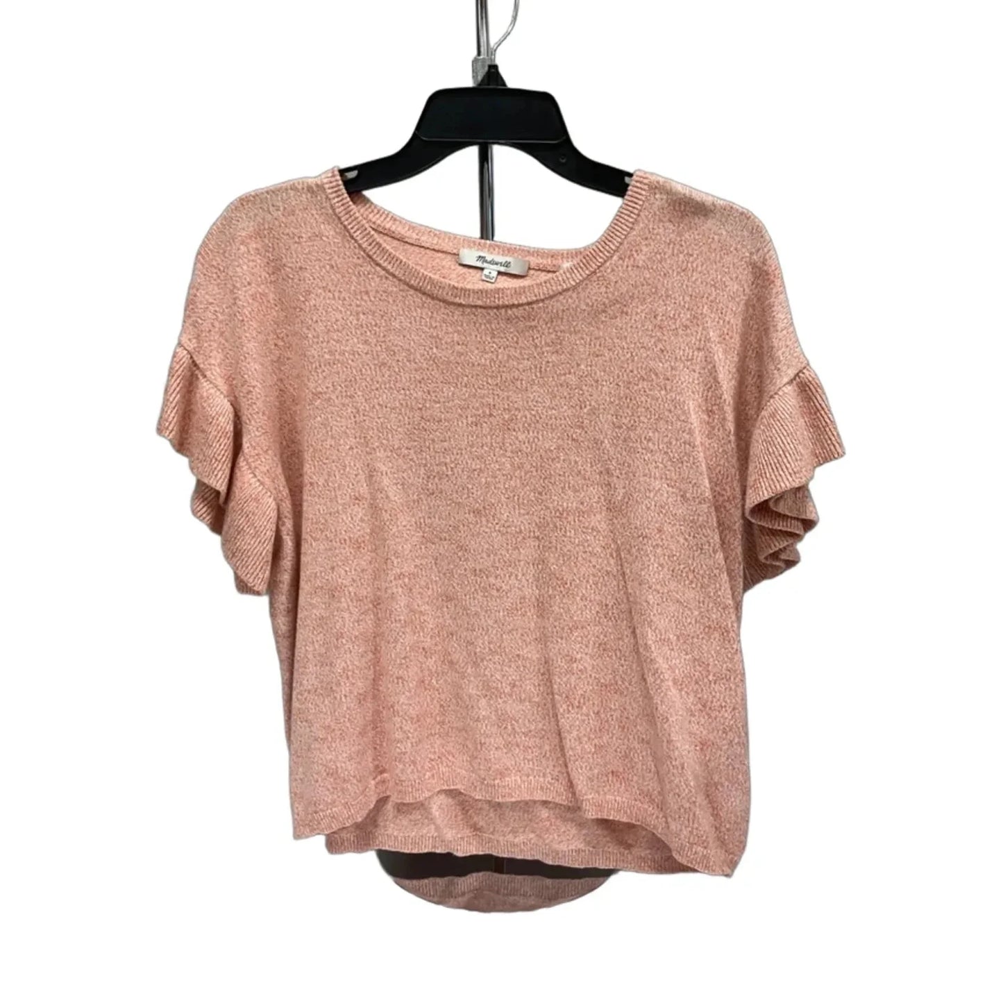 Top Short Sleeve By Madewell In Orange, Size: S