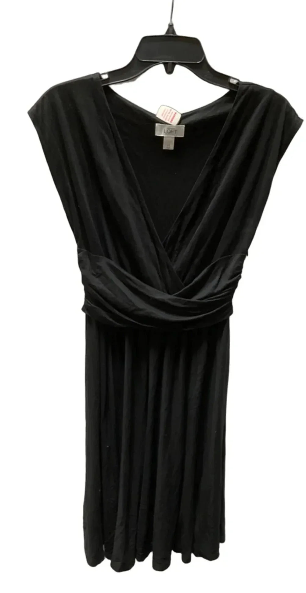 Dress Casual Midi By Loft In Black, Size: Xs