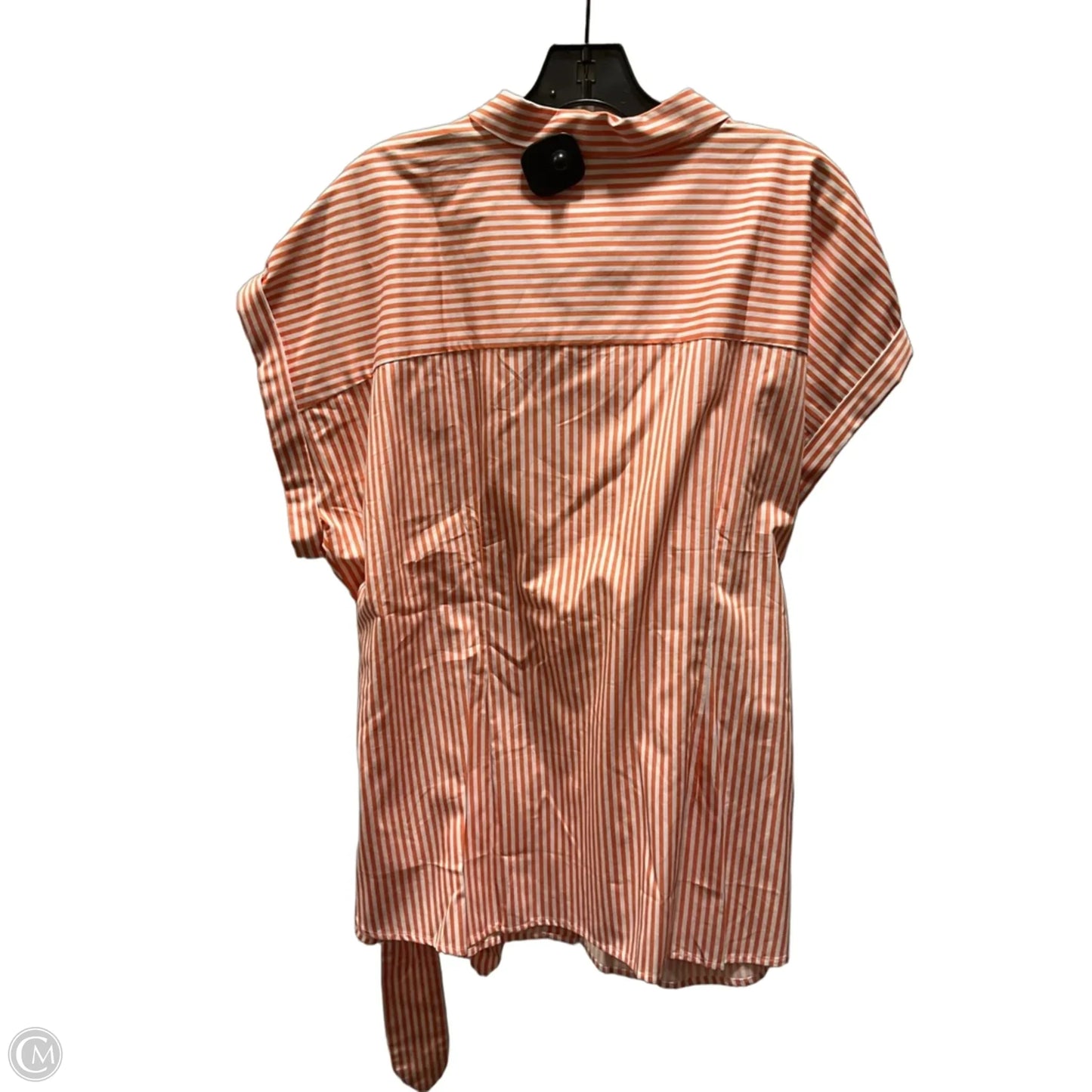 Blouse Short Sleeve By Talbots In Striped Pattern, Size: 2x
