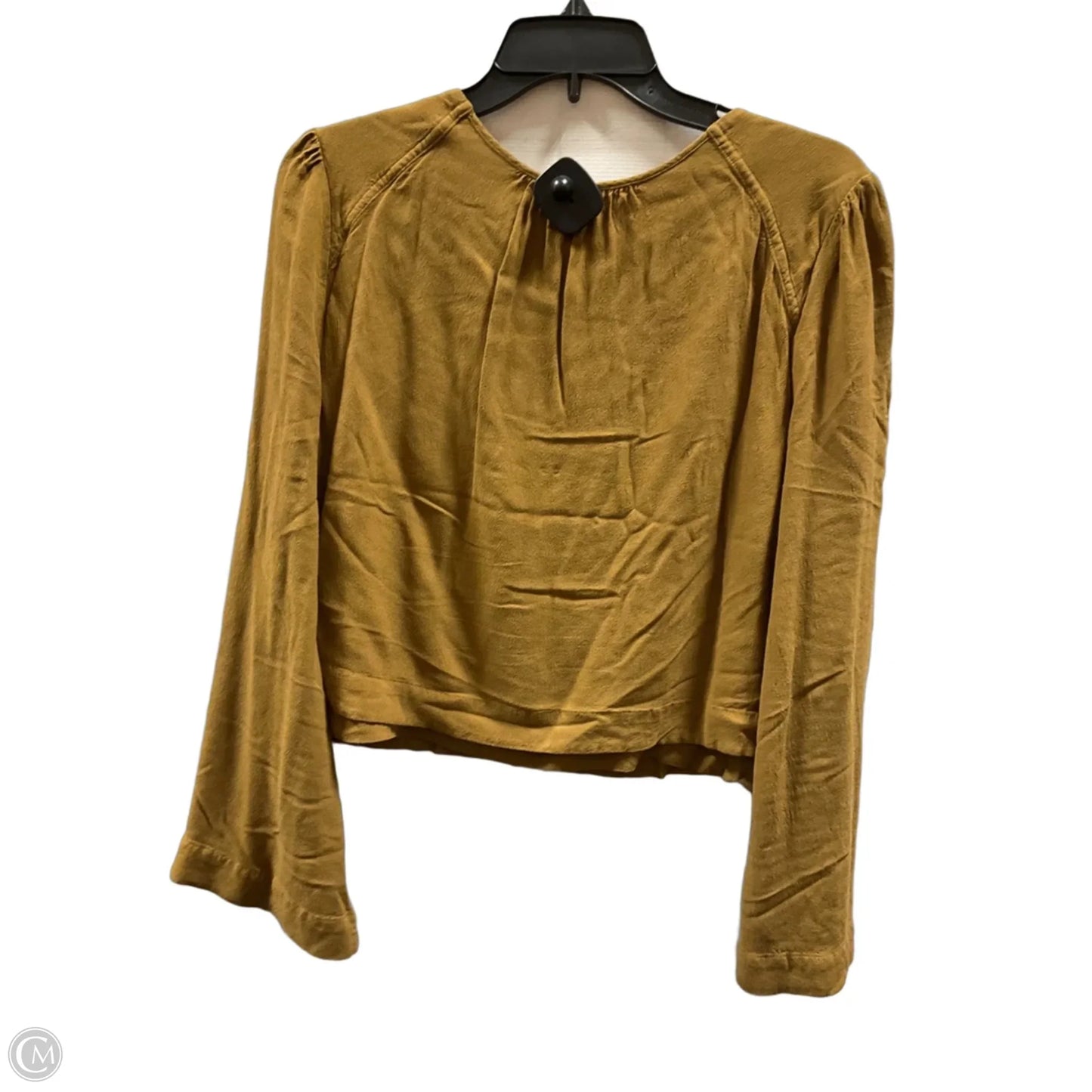 Top Long Sleeve By Free People In Brown, Size: M
