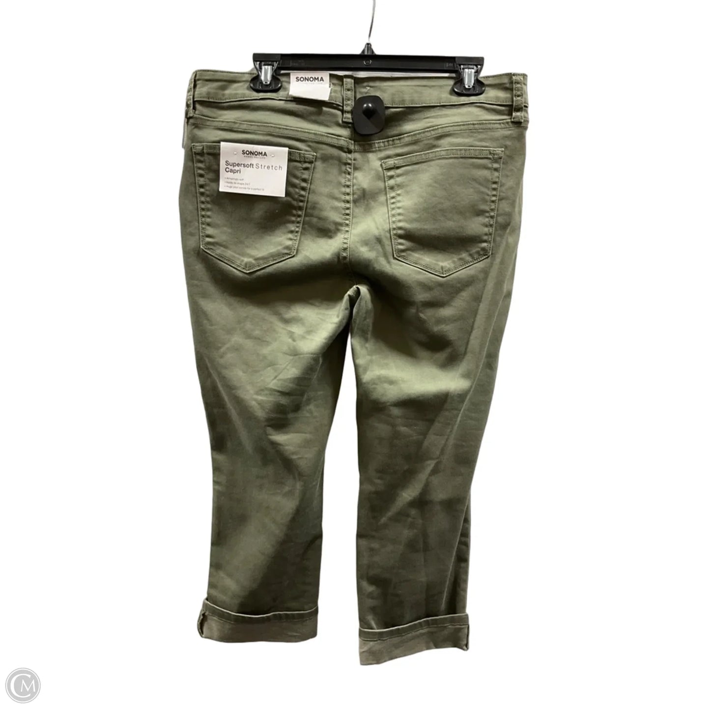 Capris By Sonoma In Green Denim, Size: 14