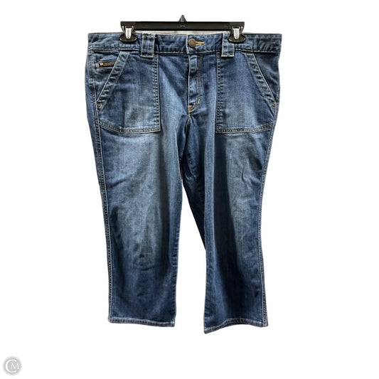 Jeans Cropped By Gap In Blue Denim, Size: 14