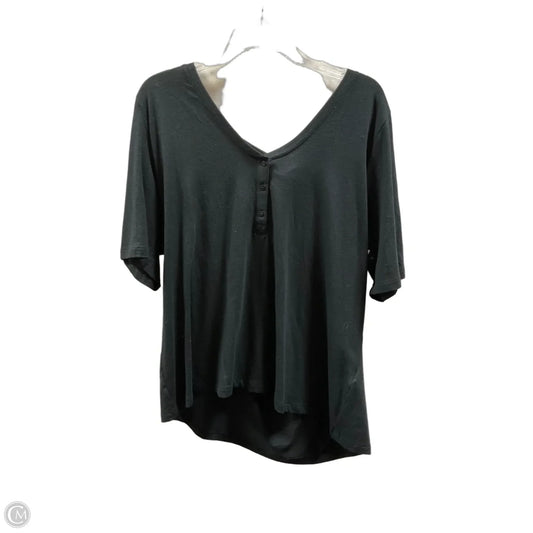 Top Short Sleeve By Banana Republic In Black, Size: Xxl