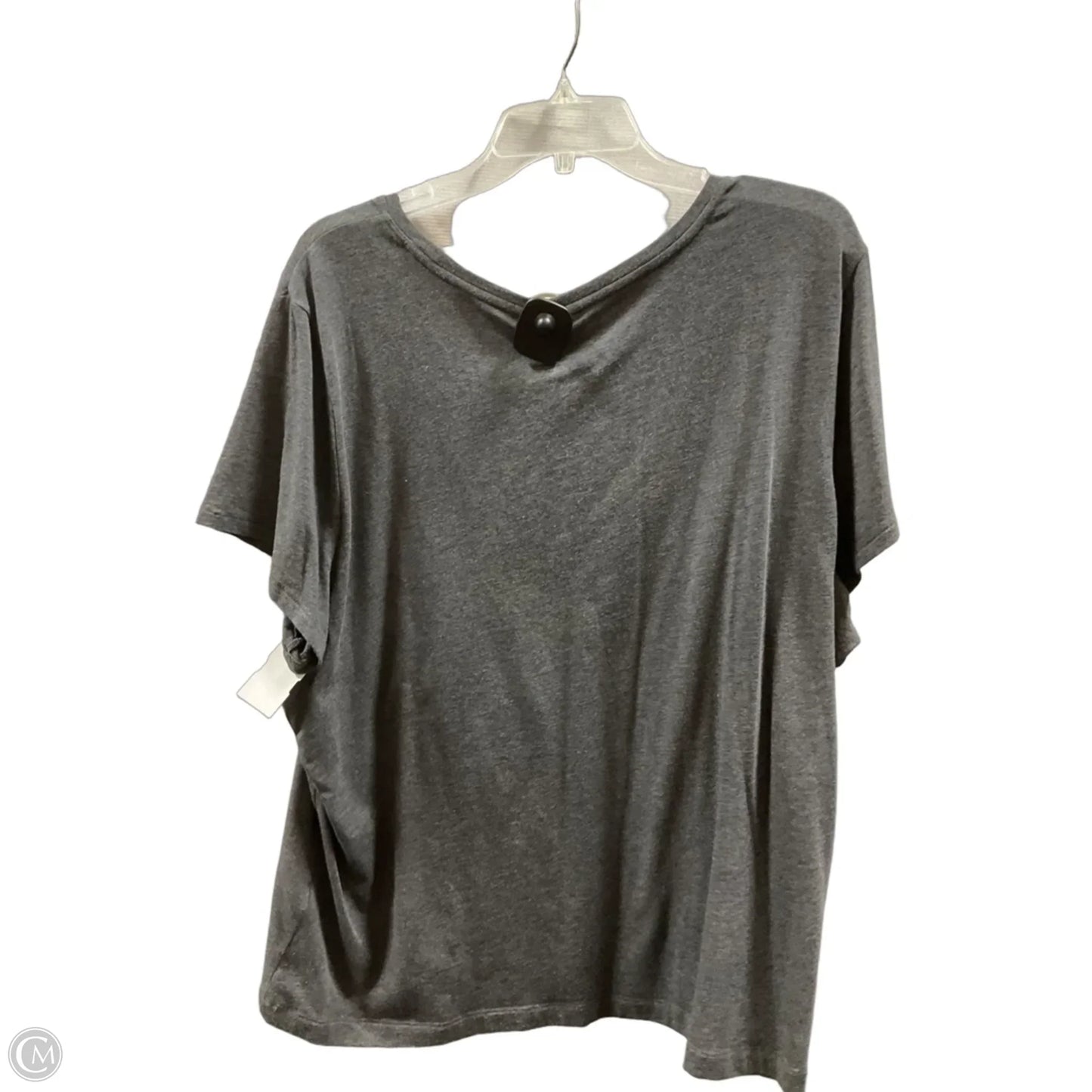 Top Short Sleeve Basic By Banana Republic In Grey, Size: Xxl