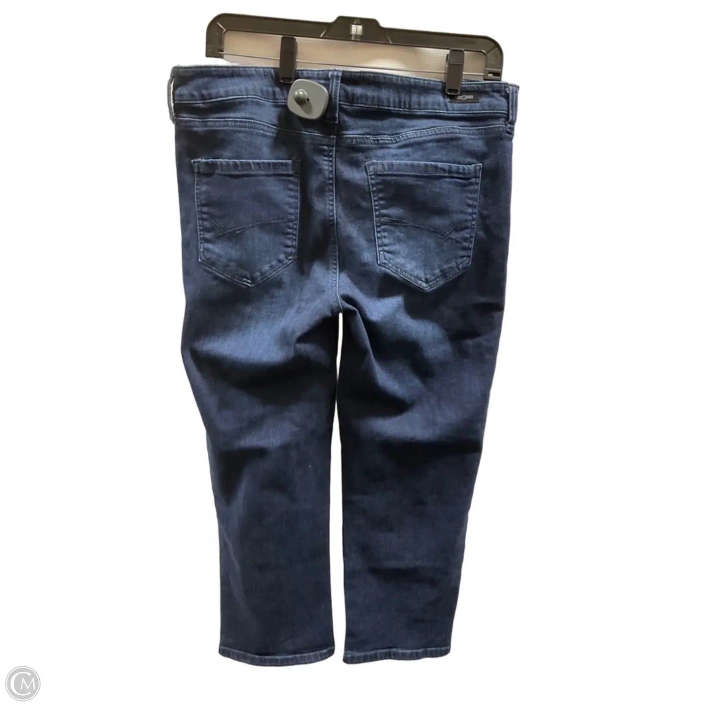 Capris By Liverpool In Blue Denim, Size: 12