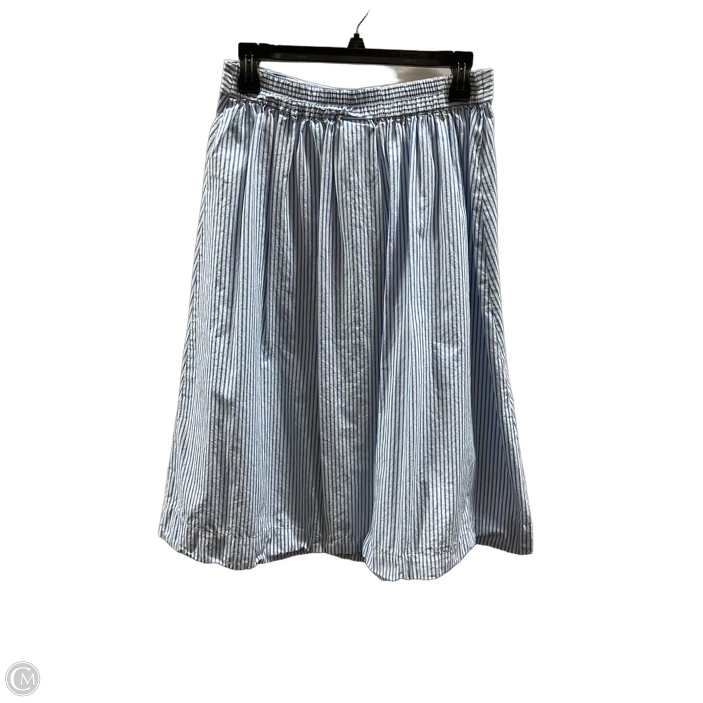 Skirt Midi By A New Day In Striped Pattern, Size: M