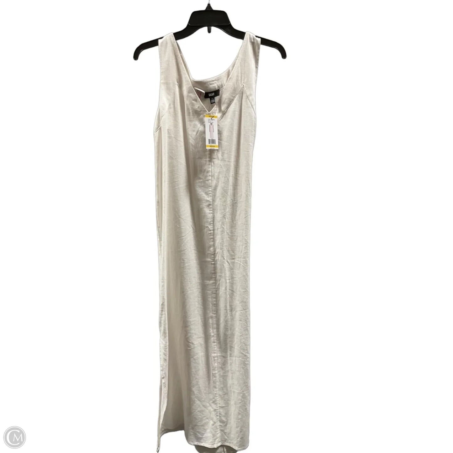 Dress Casual Maxi By Dkny In White, Size: M