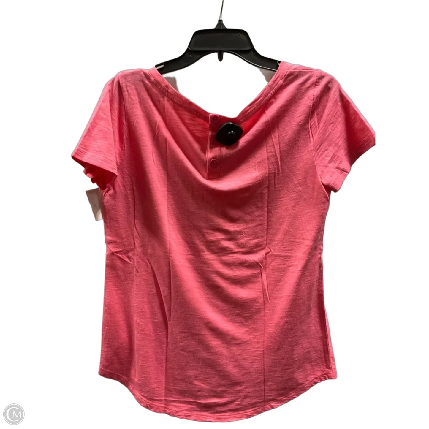 Top Short Sleeve Basic By Talbots In Pink, Size: S