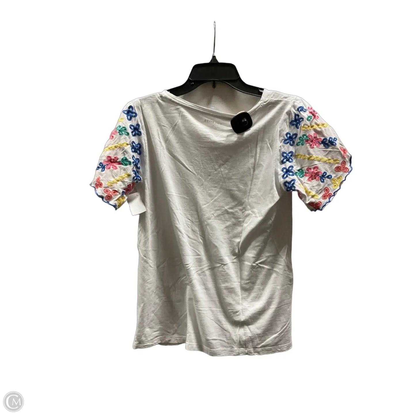 Top Short Sleeve By Talbots In White, Size: S