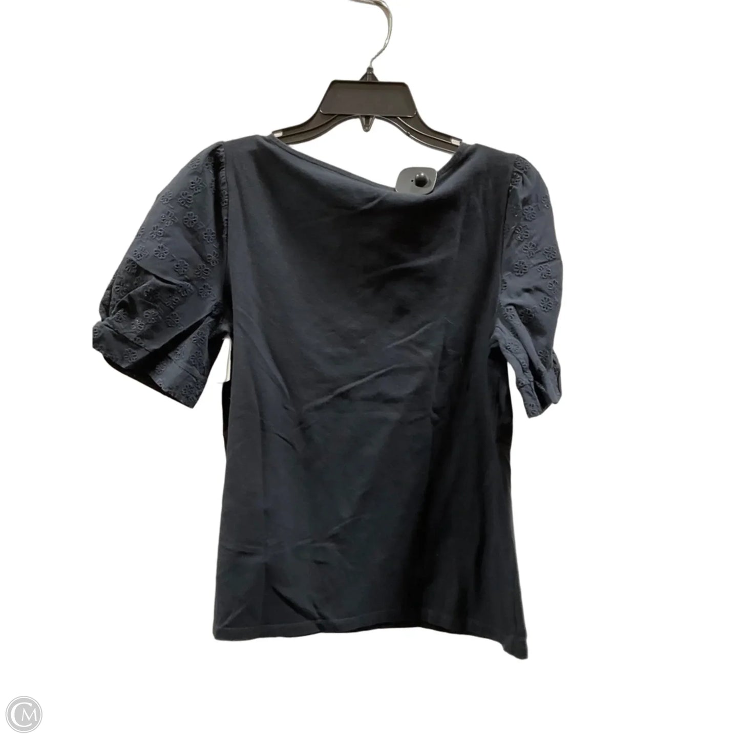 Top Short Sleeve By Talbots In Black, Size: Mp