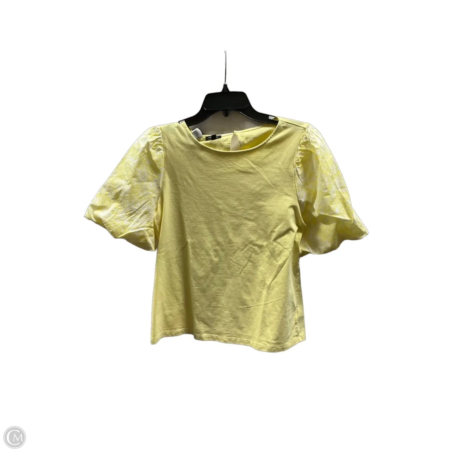 Top Short Sleeve By Talbots In Yellow, Size: Mp