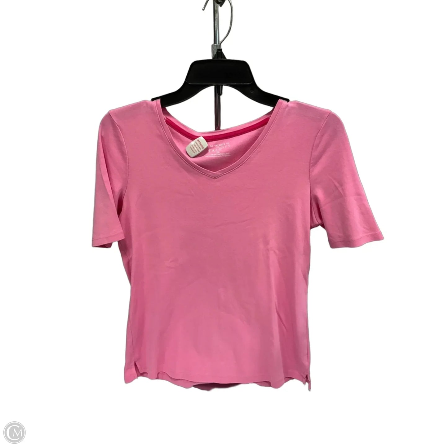 Top Short Sleeve Basic By Talbots In Pink, Size: Mp