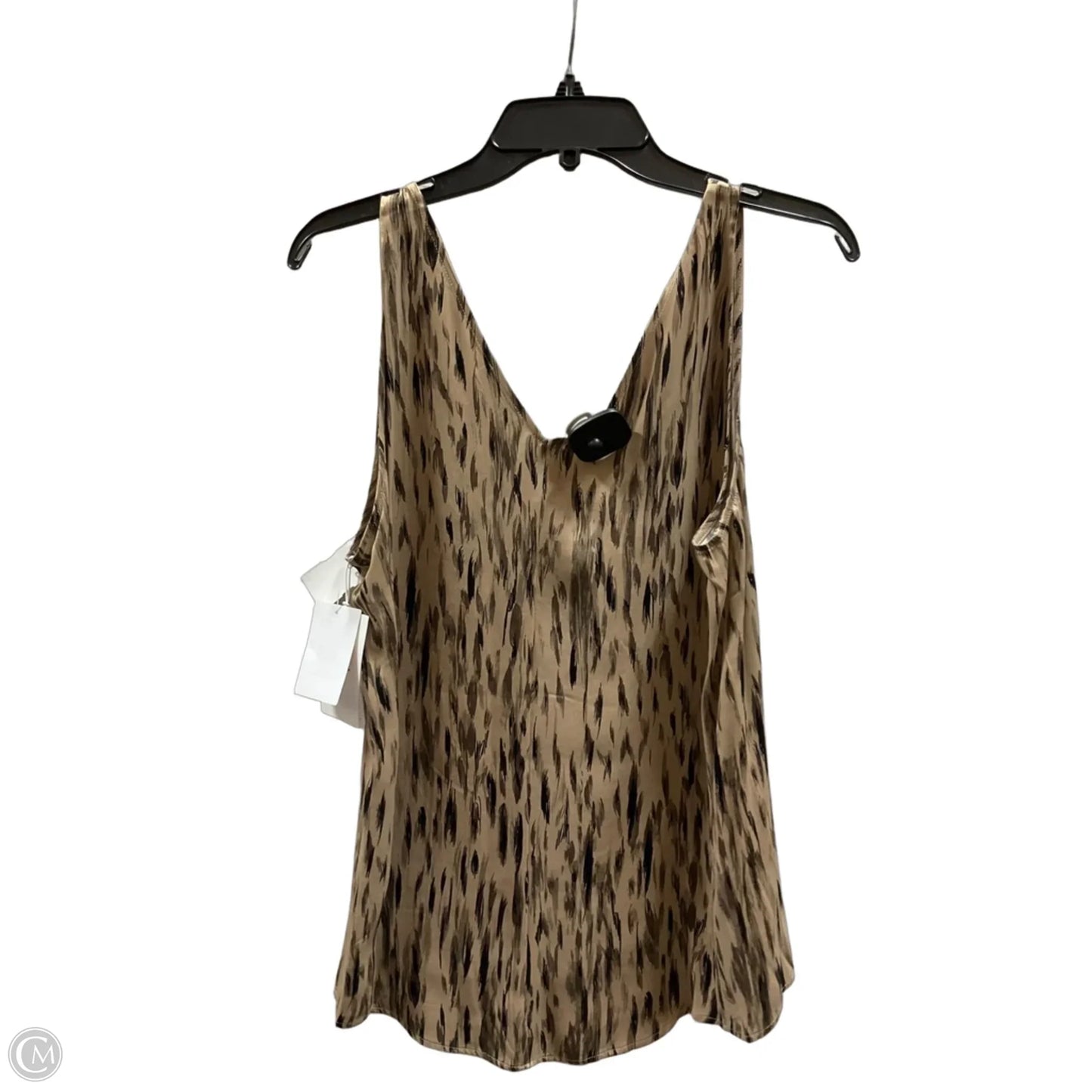 Top Sleeveless By Nordstrom In Black & Tan, Size: M
