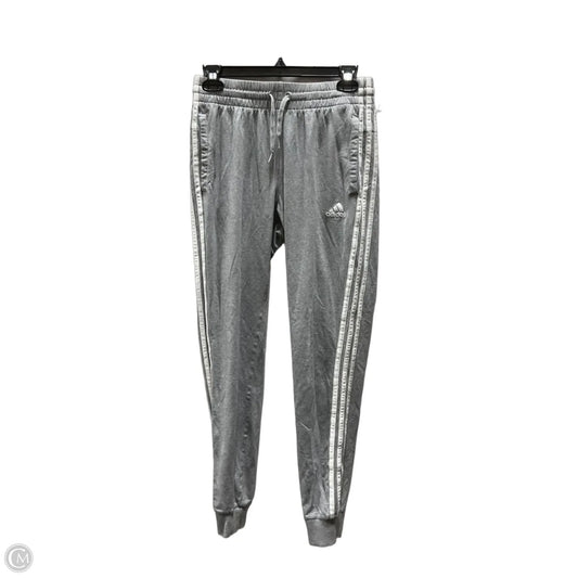 Athletic Pants By Adidas In Grey, Size: S