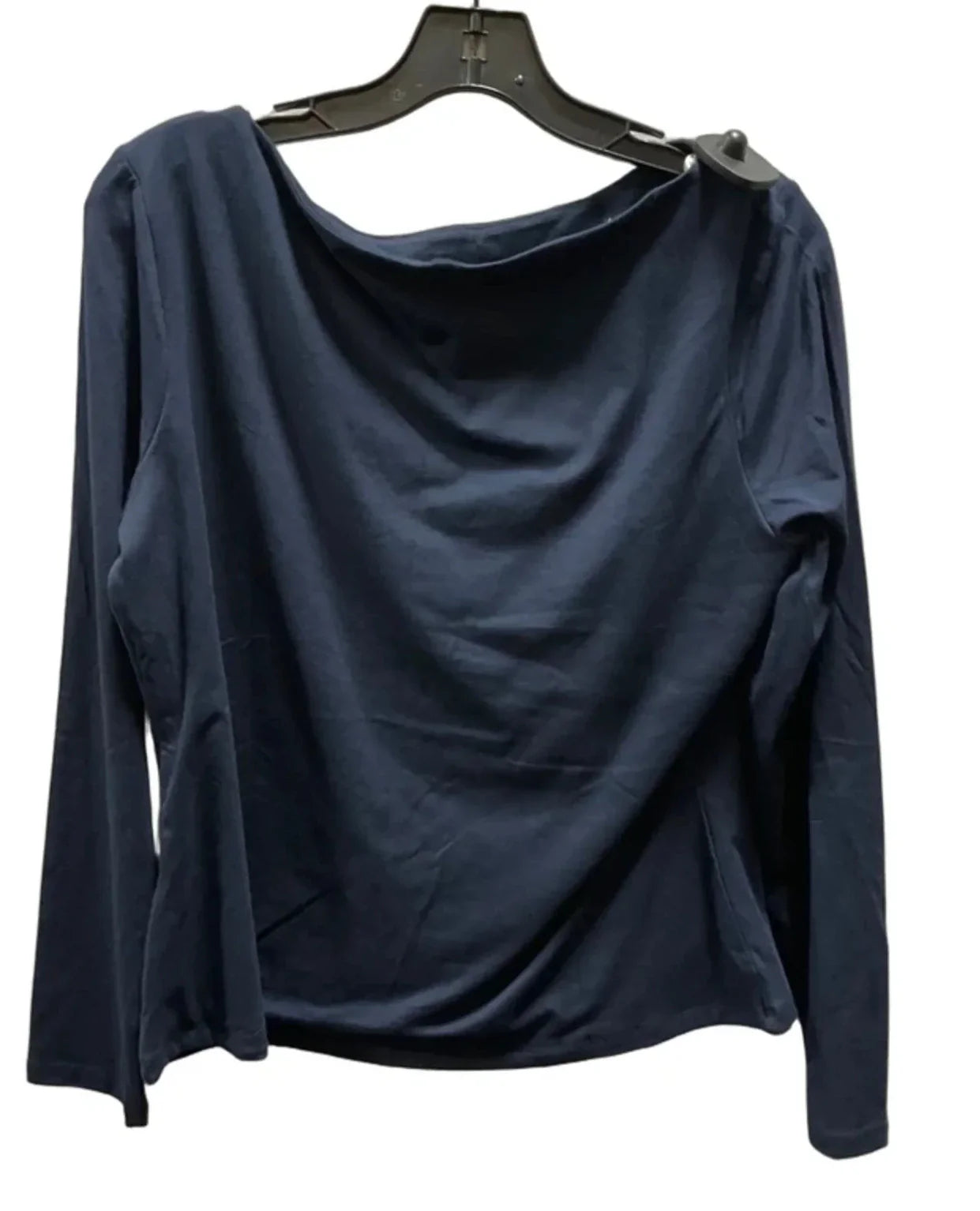 Top Long Sleeve Basic By Banana Republic In Navy, Size: L