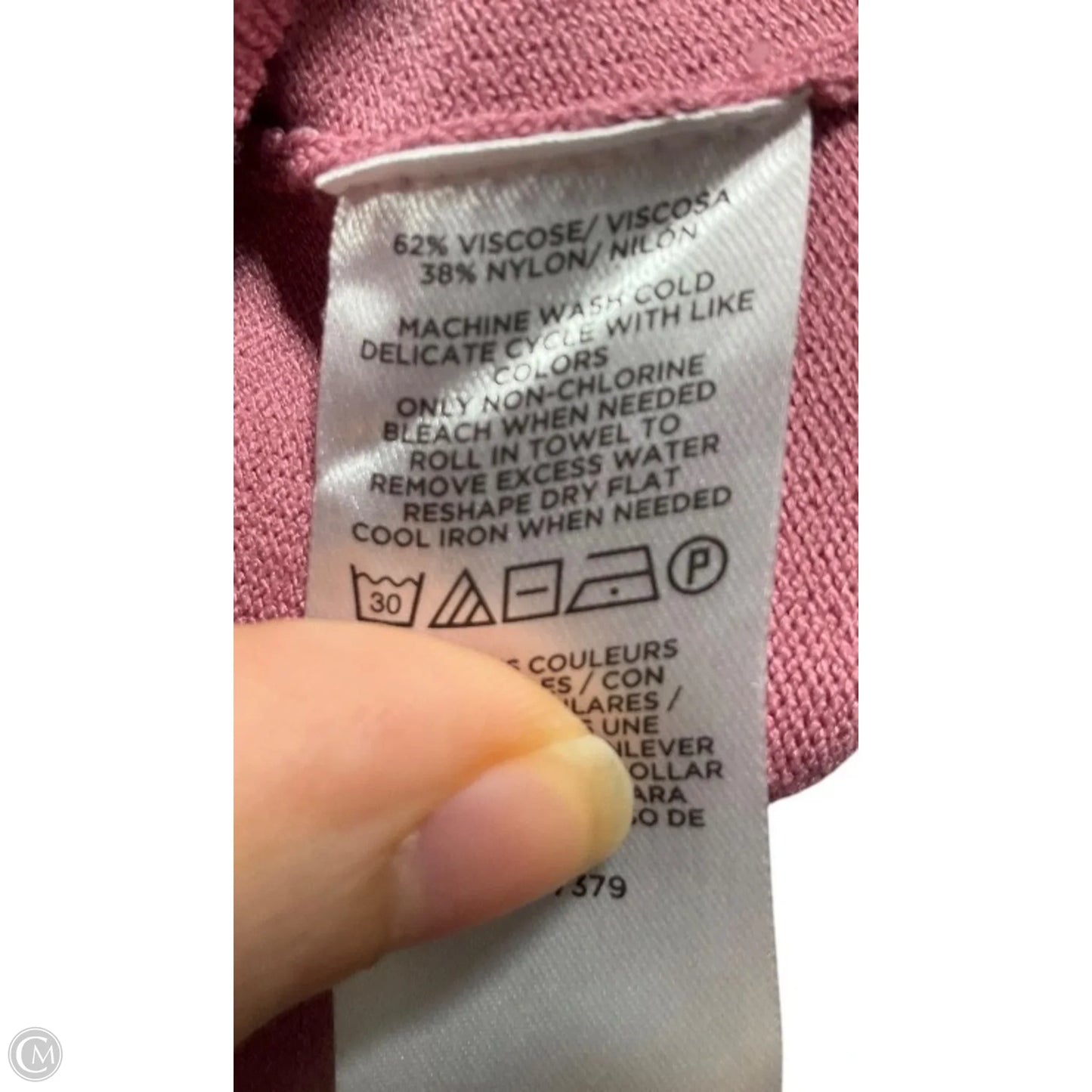 Top Short Sleeve By Ann Taylor In Pink, Size: Xl