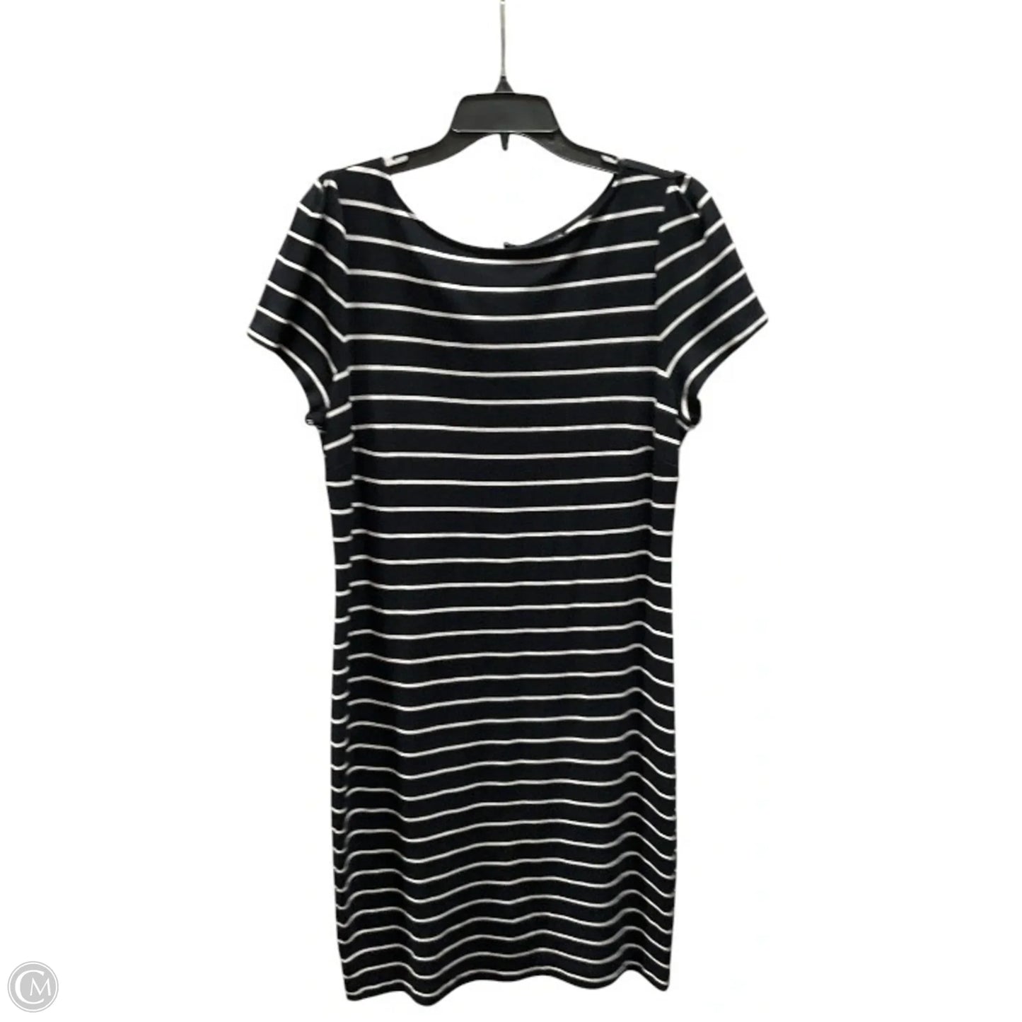 Dress Casual Midi By Ann Taylor In Striped Pattern, Size: Xl