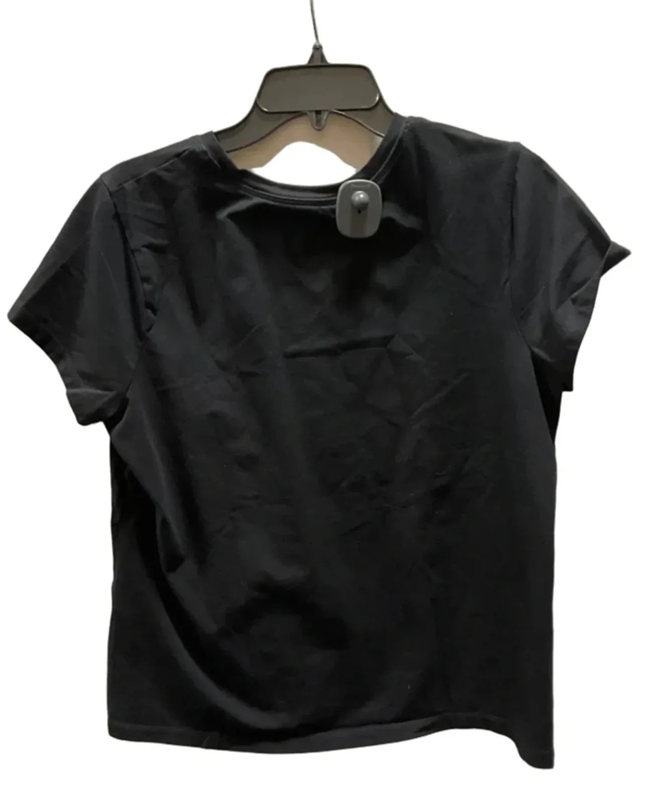 Top Short Sleeve Basic By Chicos In Black, Size: L