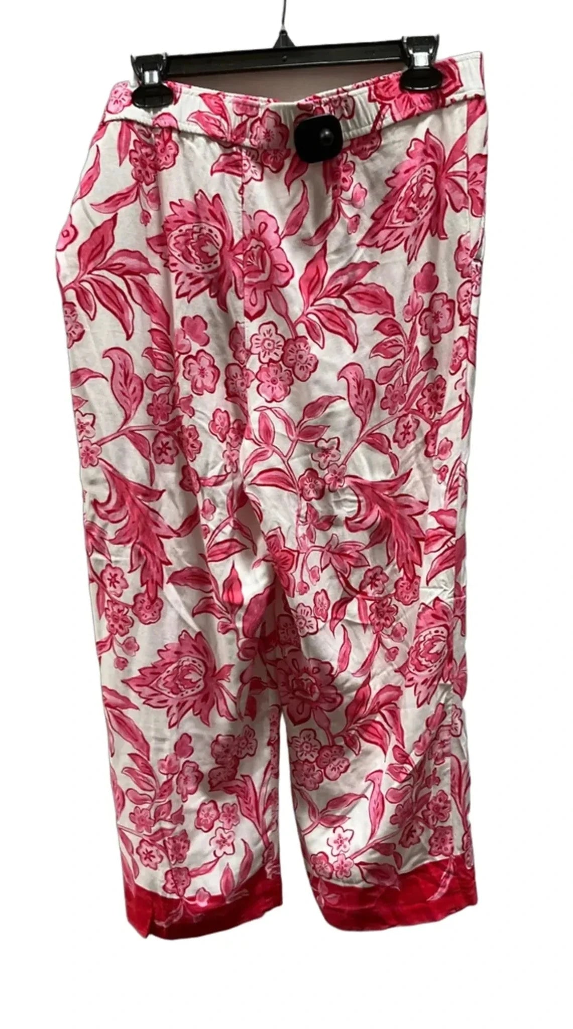 Pants Wide Leg By Talbots In Floral Print, Size: L
