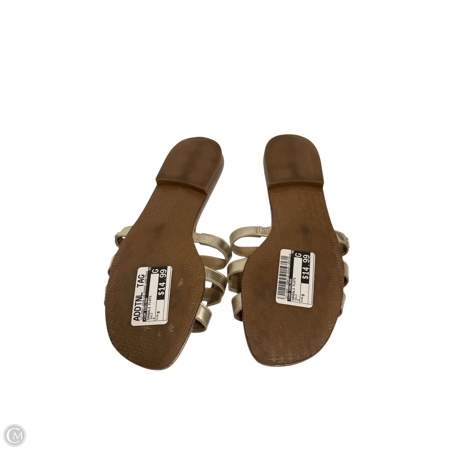 Sandals Flats By Sam Edelman In Gold, Size: 9