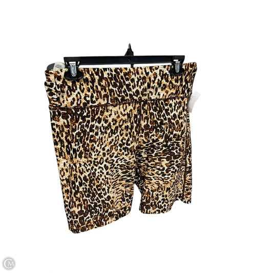 Athletic Shorts By Calvin Klein In Leopard Print, Size: Xl
