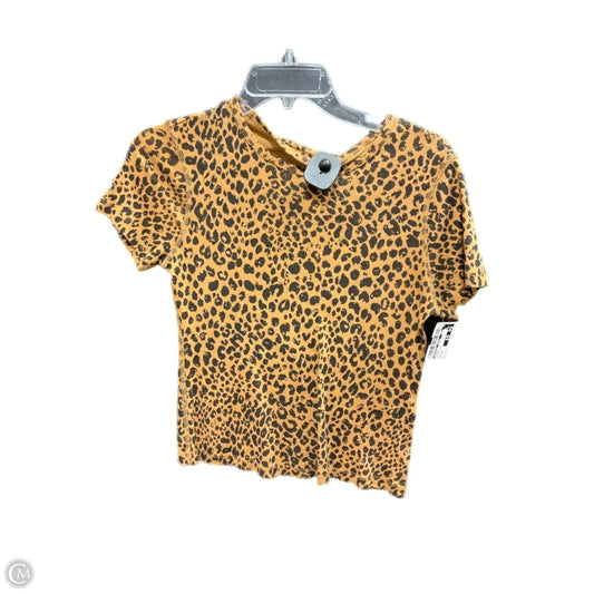 Top Short Sleeve By Universal Thread In Leopard Print, Size: Xs