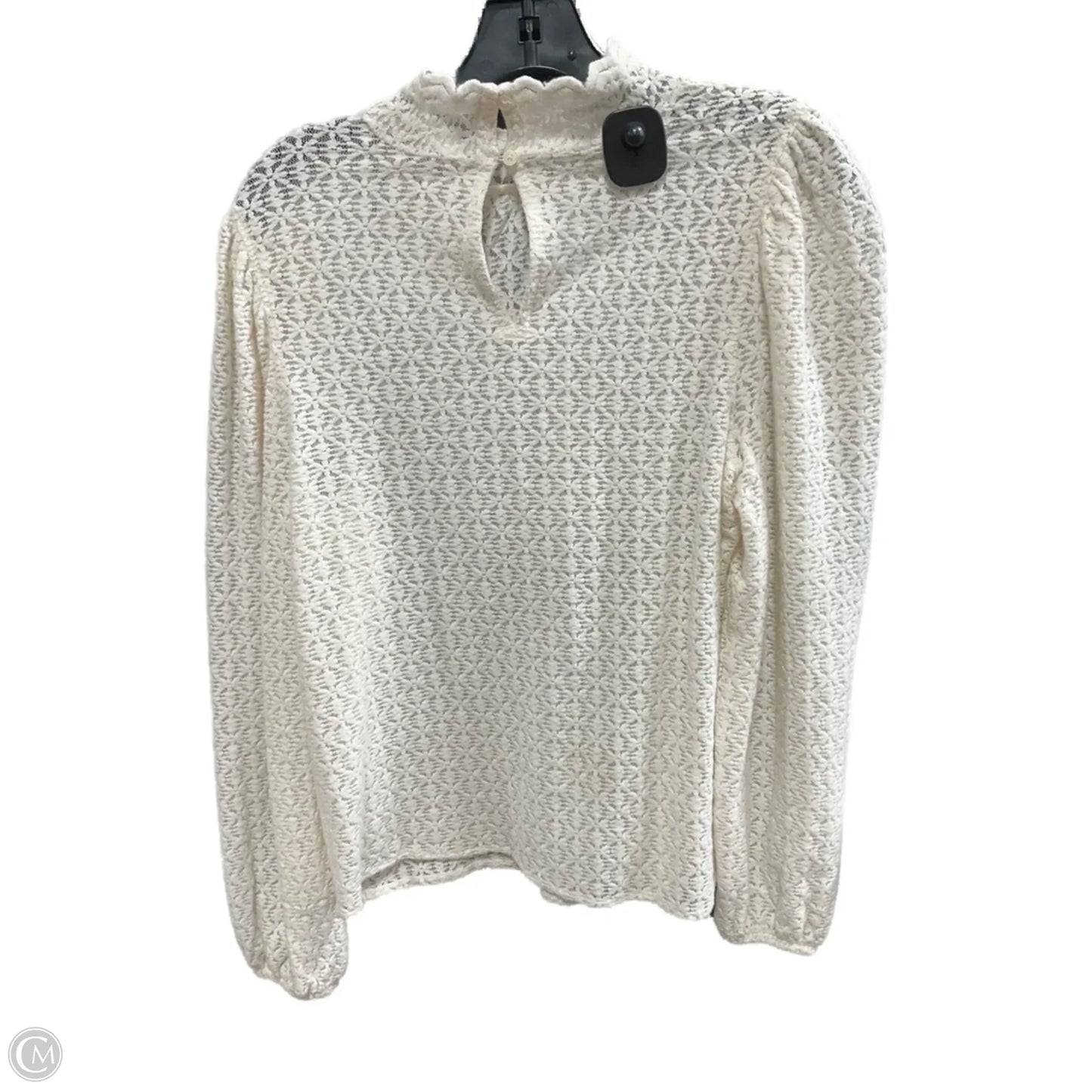 Top Long Sleeve By Loft In Cream, Size: S