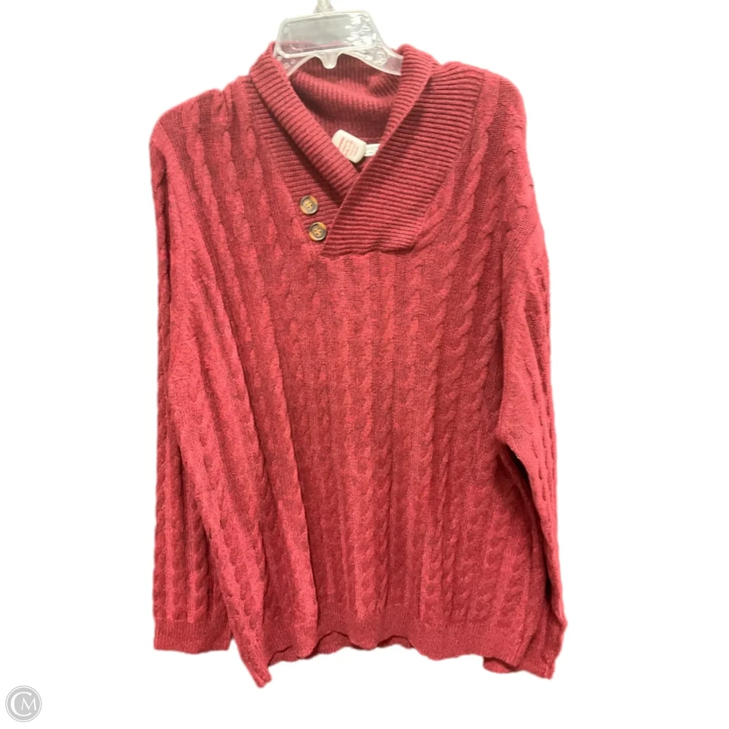 Sweater By Clothes Mentor In Red, Size: 3x
