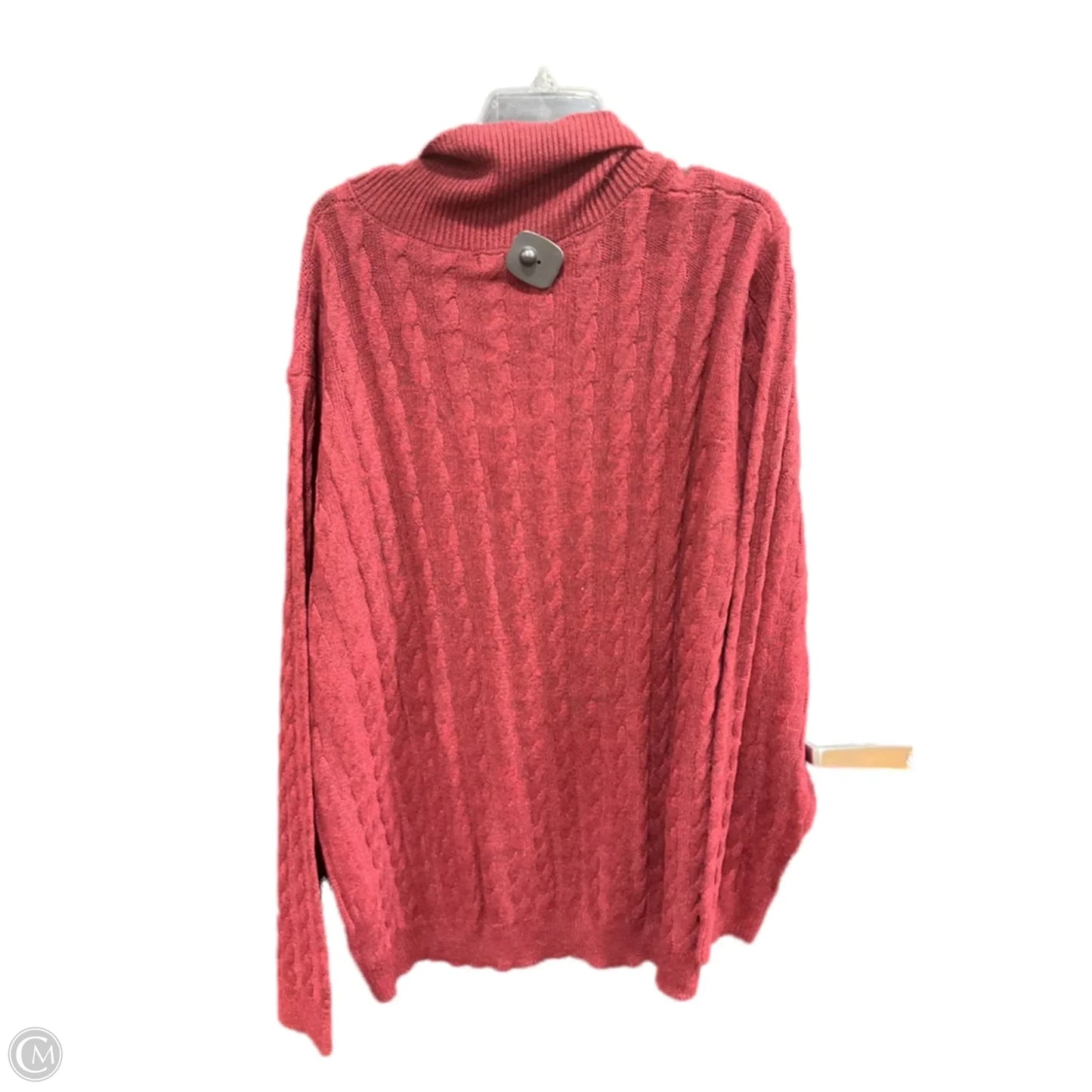 Sweater By Clothes Mentor In Red, Size: 3x