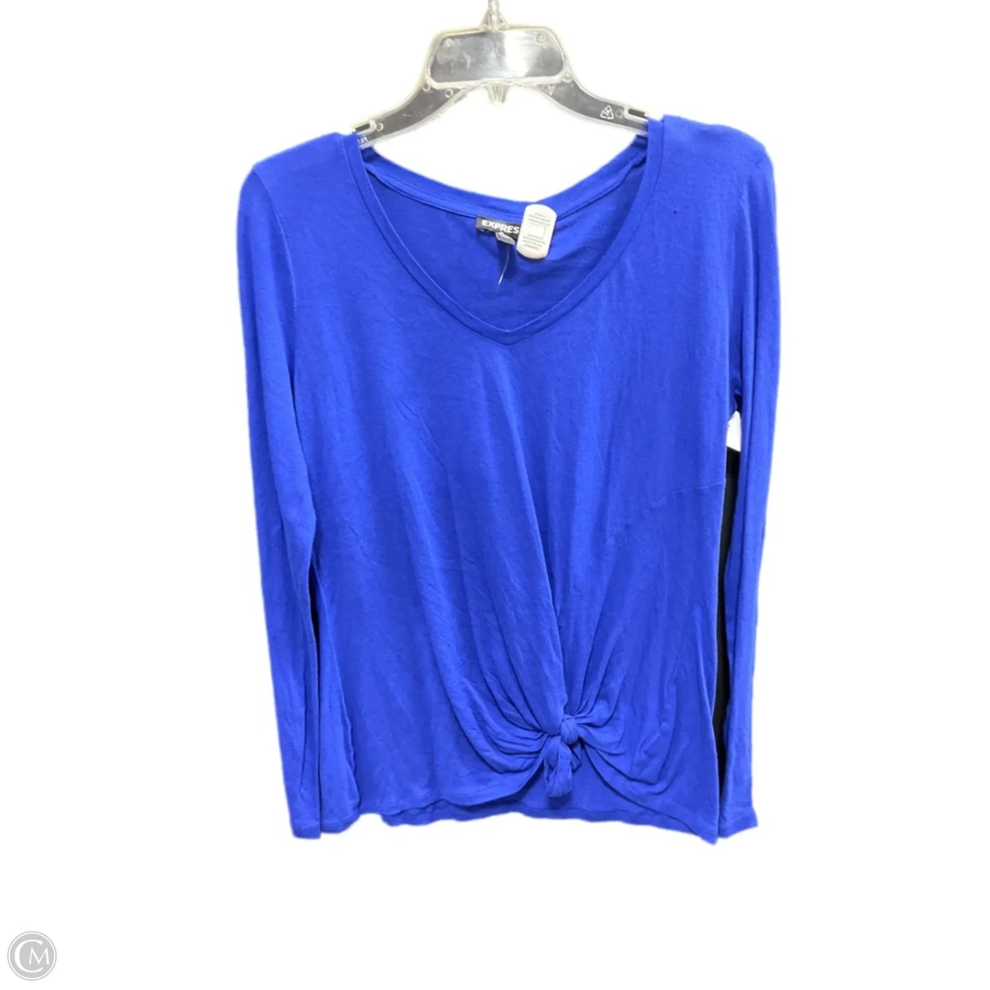 Top Long Sleeve By Express In Blue, Size: S