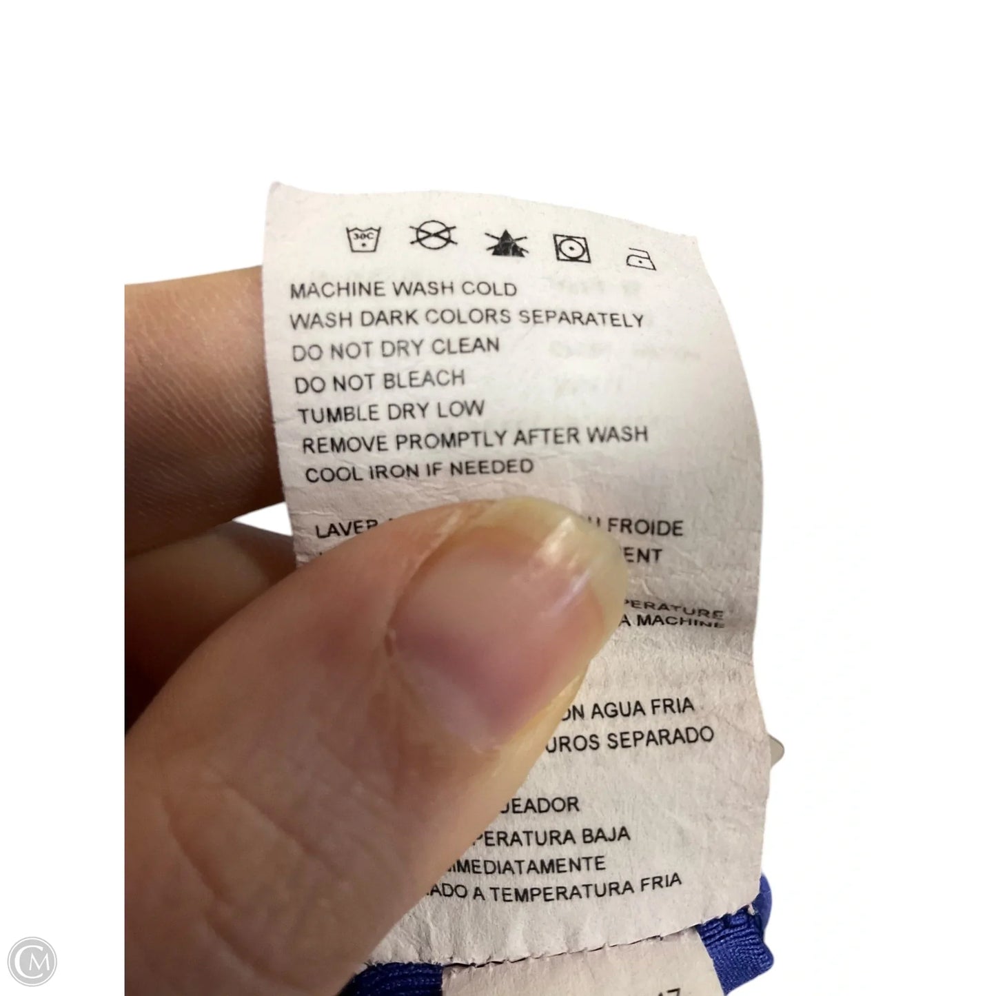 Athletic Tank Top By New Balance In Black & Blue, Size: M