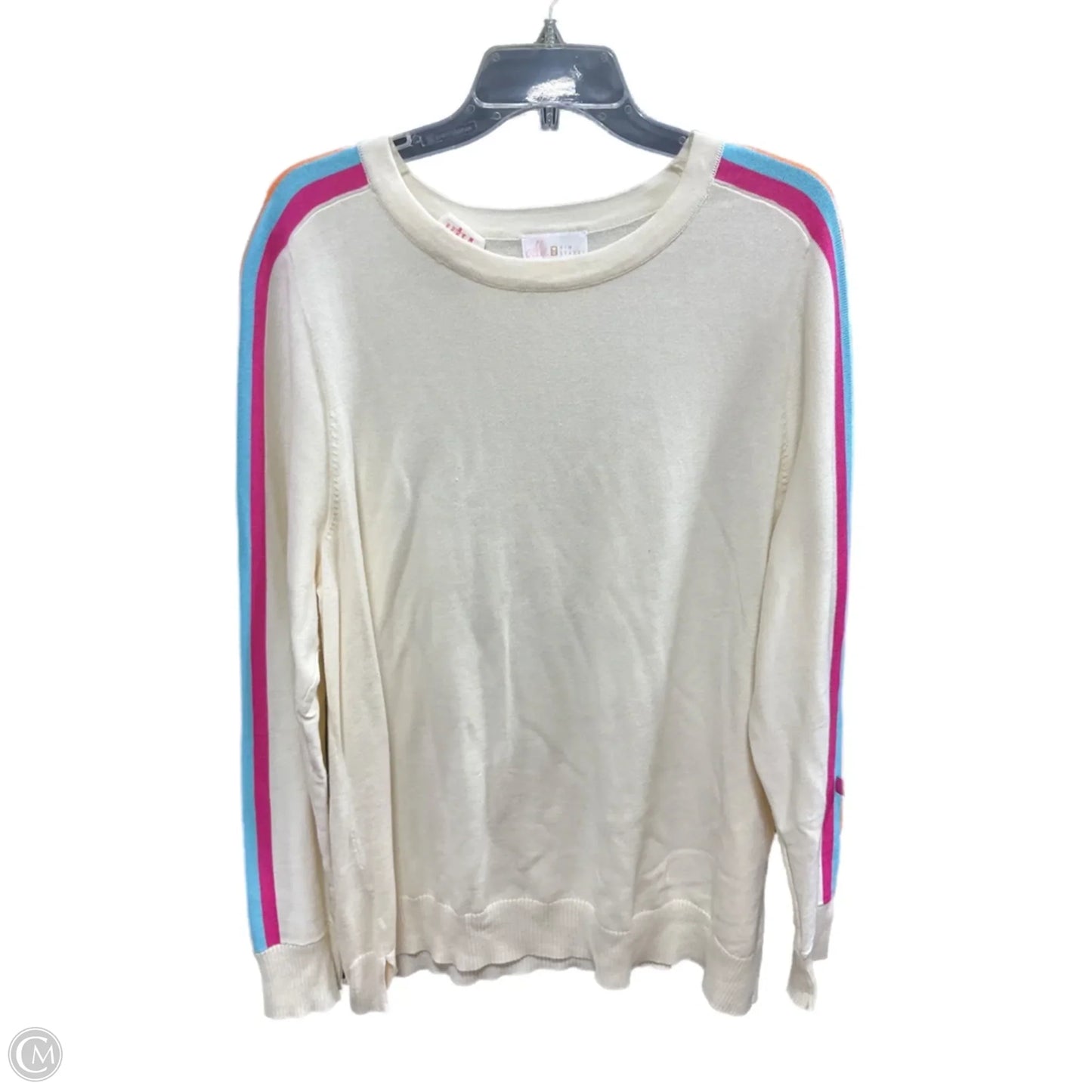 Sweater By Belle By Kim Gravel In Cream, Size: Xl