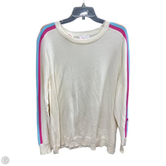 Sweater By Belle By Kim Gravel In Cream, Size: Xl