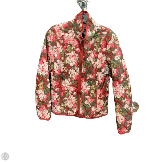 Jacket Puffer & Quilted By Lands End In Floral Print, Size: S