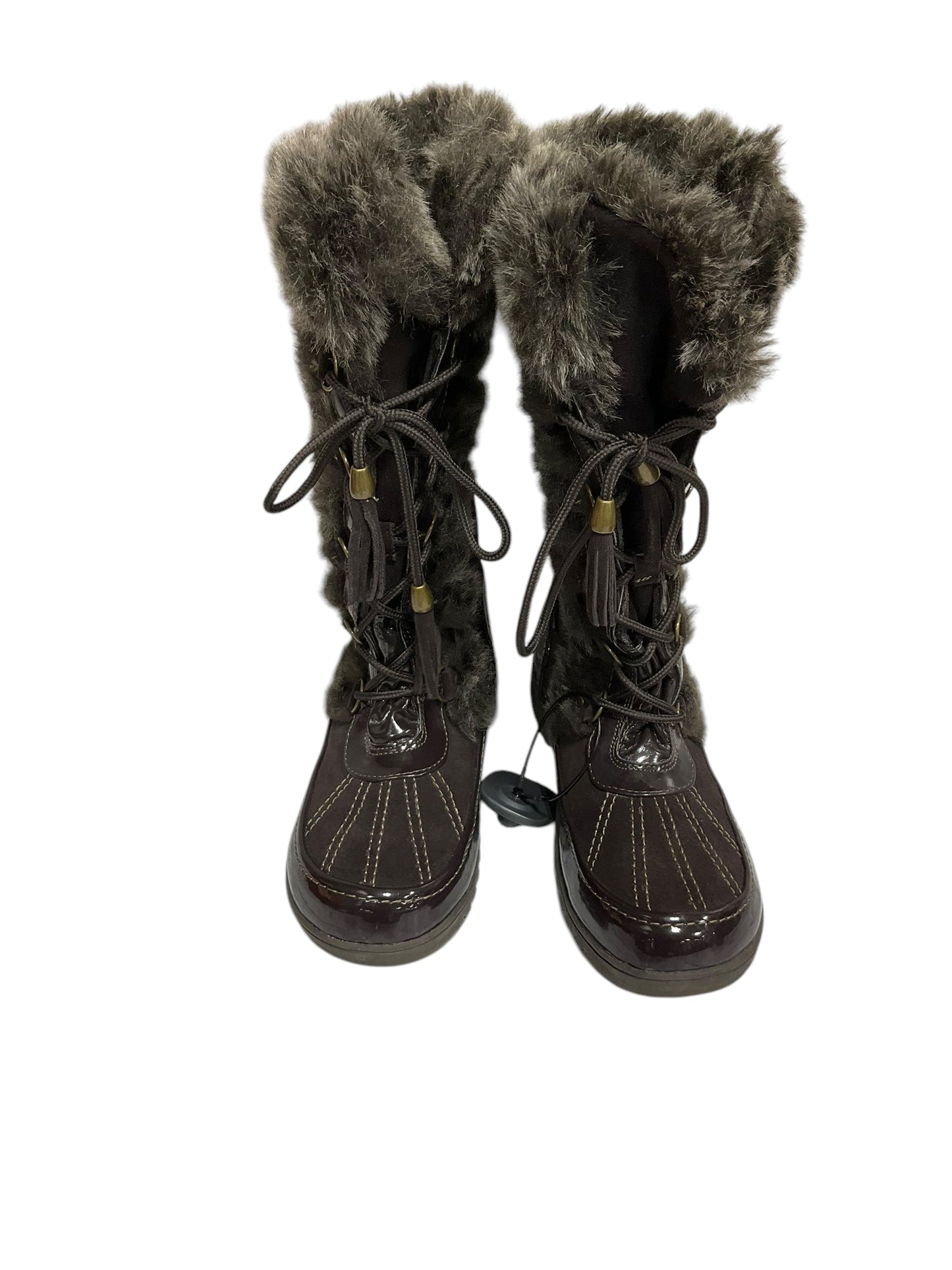 Boots Snow By Sporto In Brown, Size: 8.5