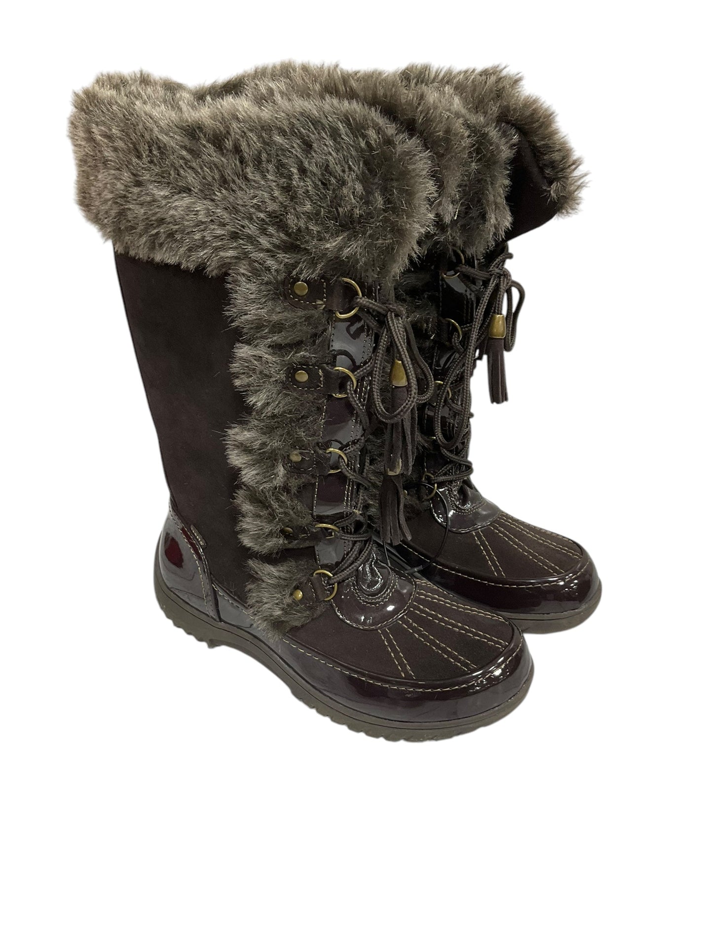 Boots Snow By Sporto In Brown, Size: 8.5