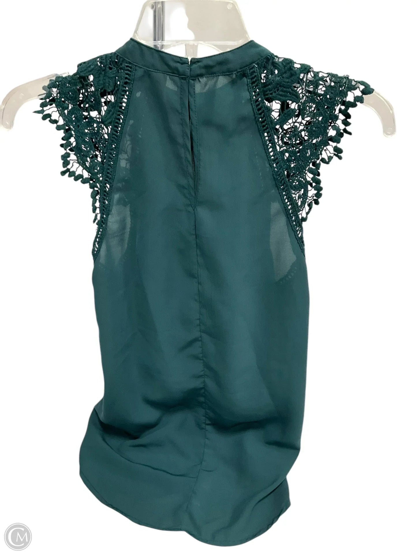 Top Sleeveless By Japna In Green, Size: S