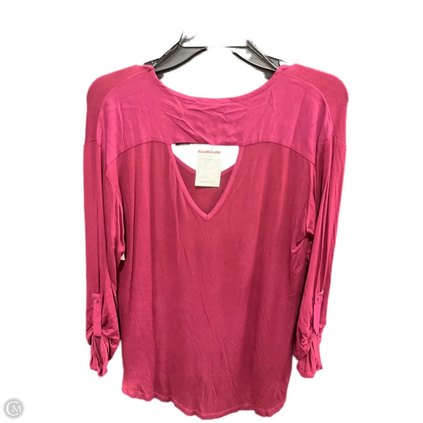 Top Long Sleeve By Pleione In Red, Size: S
