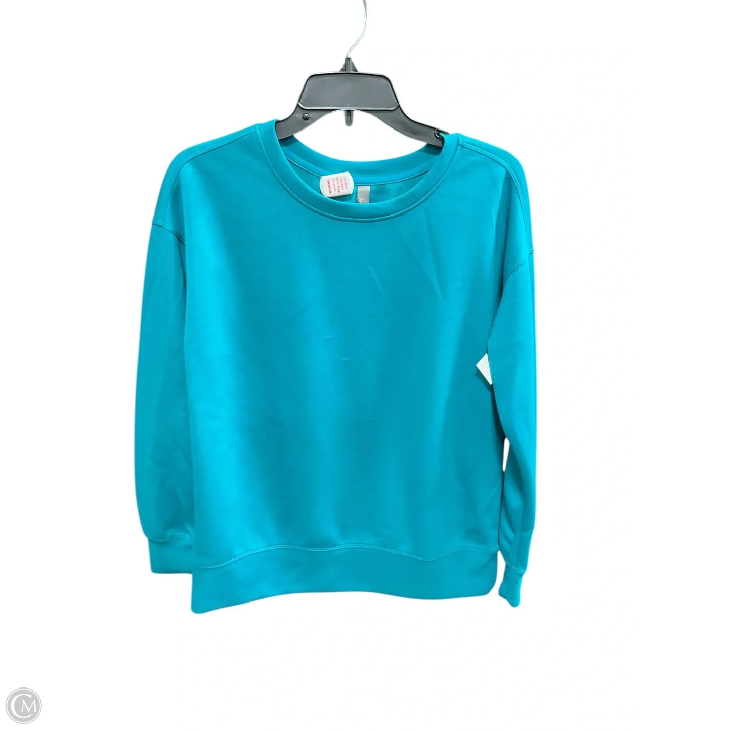 Athletic Sweatshirt Crewneck By Mondetta In Teal, Size: S