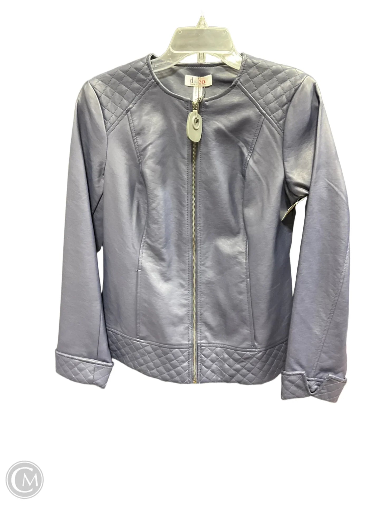 Jacket Puffer & Quilted By Denim And Company In Navy, Size: Xs