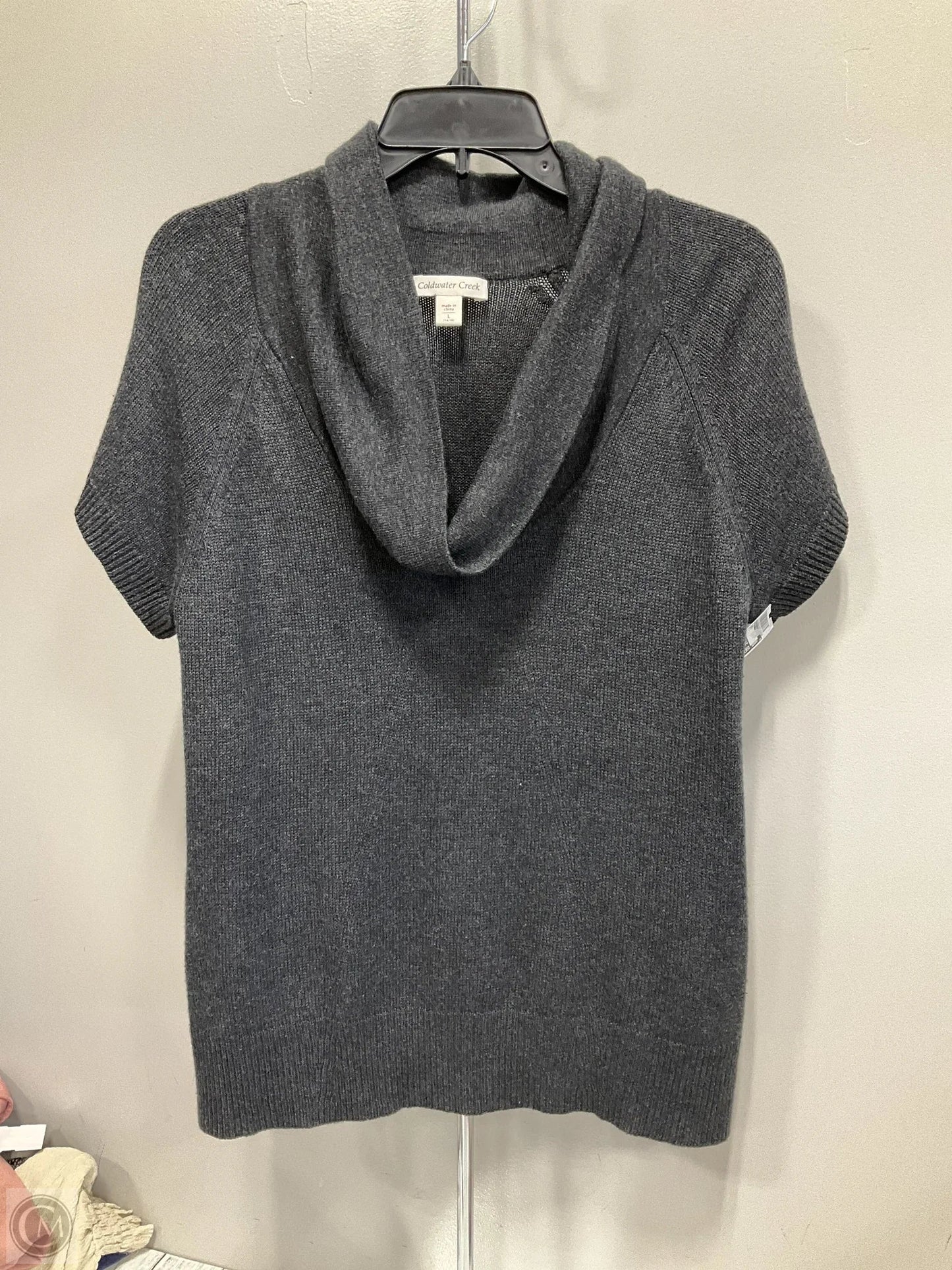 Sweater By Coldwater Creek In Grey, Size: L