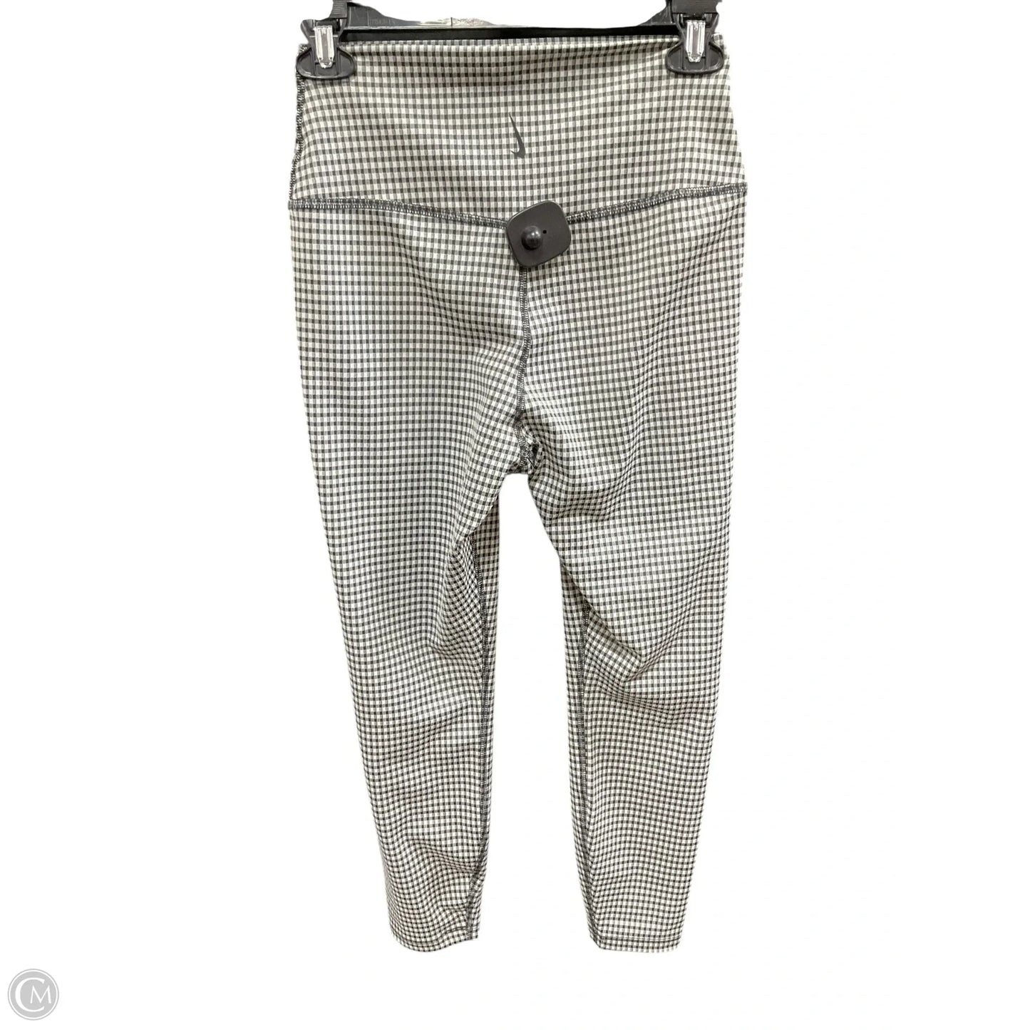 Athletic Leggings By Nike Apparel In Checkered Pattern, Size: M