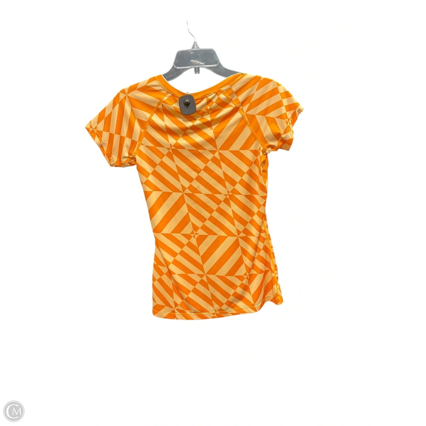Athletic Top Short Sleeve By Nike Apparel In Orange, Size: M