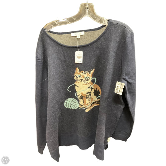 Sweater By Clothes Mentor In Blue, Size: Xxl