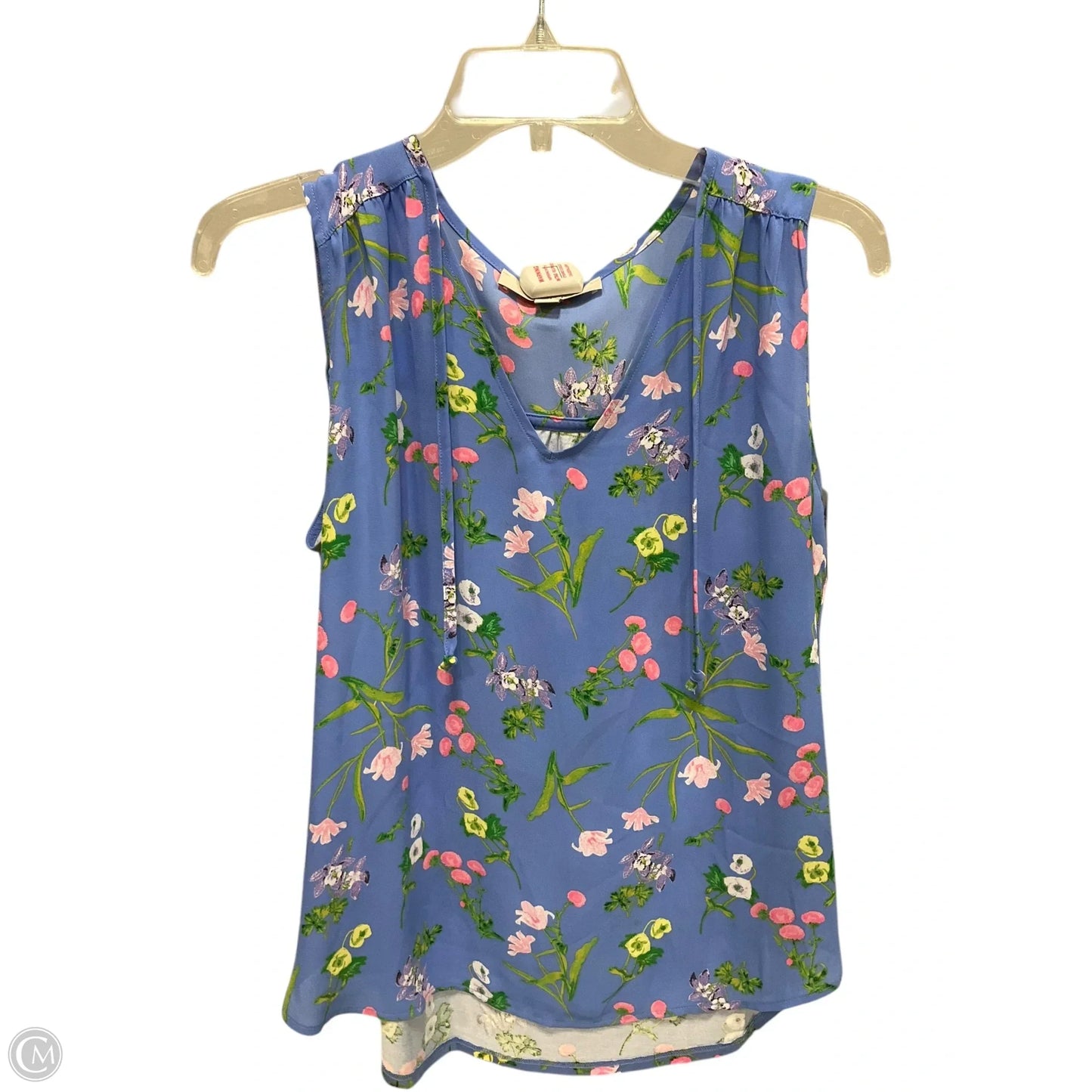 Top Sleeveless By Loft In Blue, Size: S