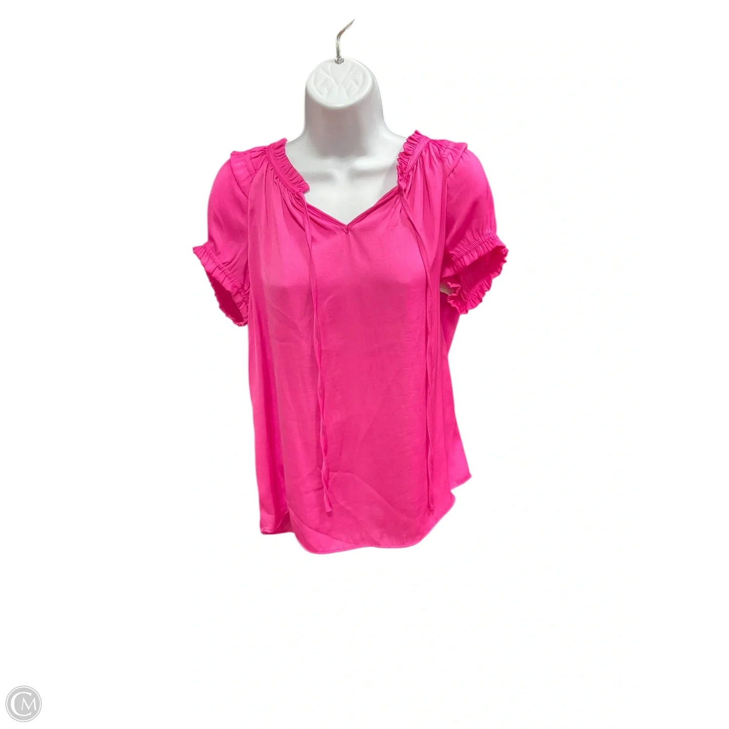Top Short Sleeve By Catherine Malandrino In Pink, Size: S