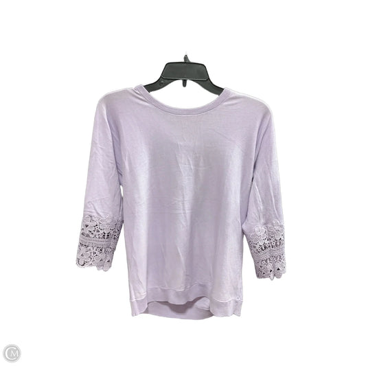 Top Long Sleeve By Talbots In Purple, Size: S