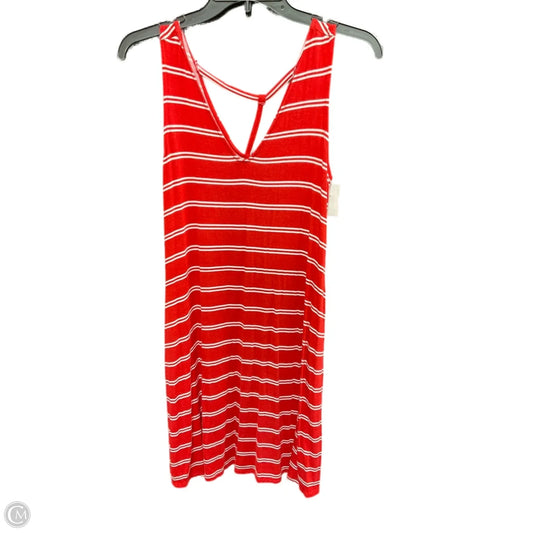 Dress Casual Midi By Maurices In Red & White, Size: Xs