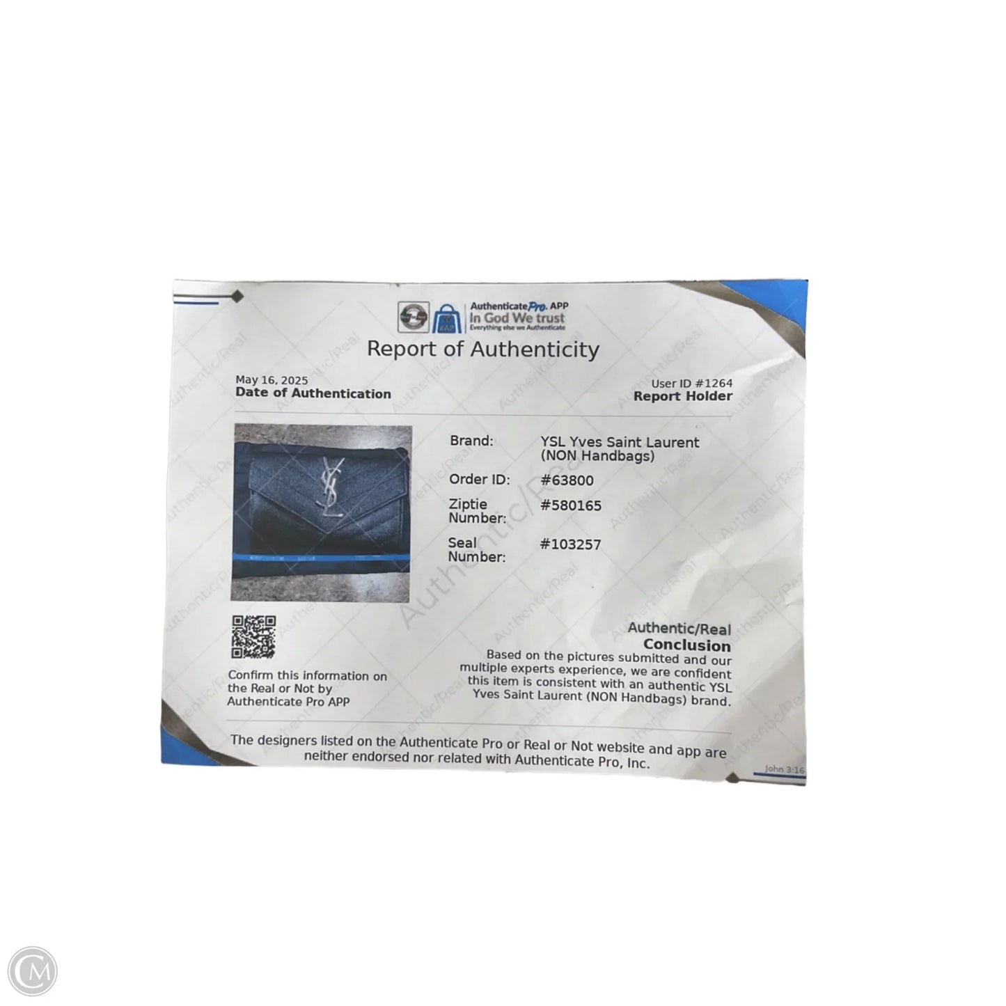 Crossbody Luxury Designer By Yves Saint Laurent, Size: Medium