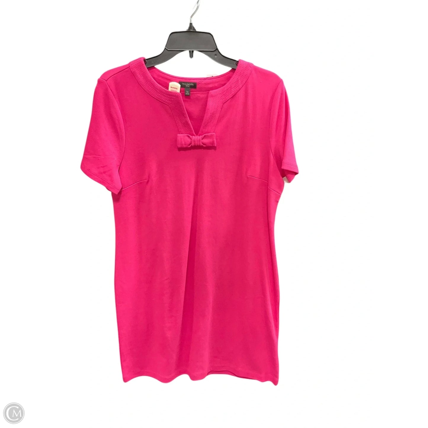 Dress Casual Midi By Talbots In Pink, Size: L